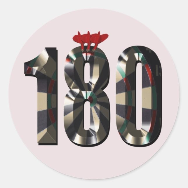 Adesivo Redondo "180 em 3D: A Dimensão Mais Avançada das Trevas" (Frente)