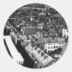 Adesivo Redondo 1859:  A cidade de Boston, Massachusetts