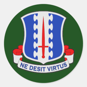 Adesivo Redondo 187th Regimento de infantaria DUI (transportado
