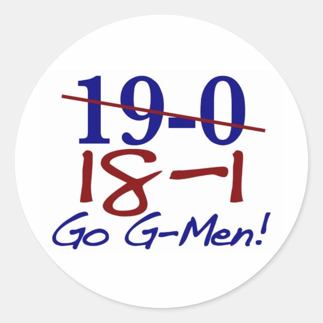 Adesivo Redondo 18-1 Go G-Men (Frente)