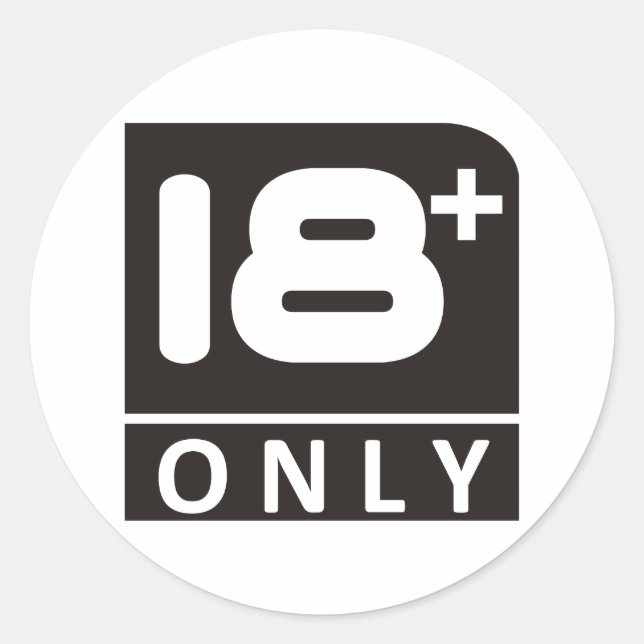 Adesivo Redondo 18 dezoito (Frente)