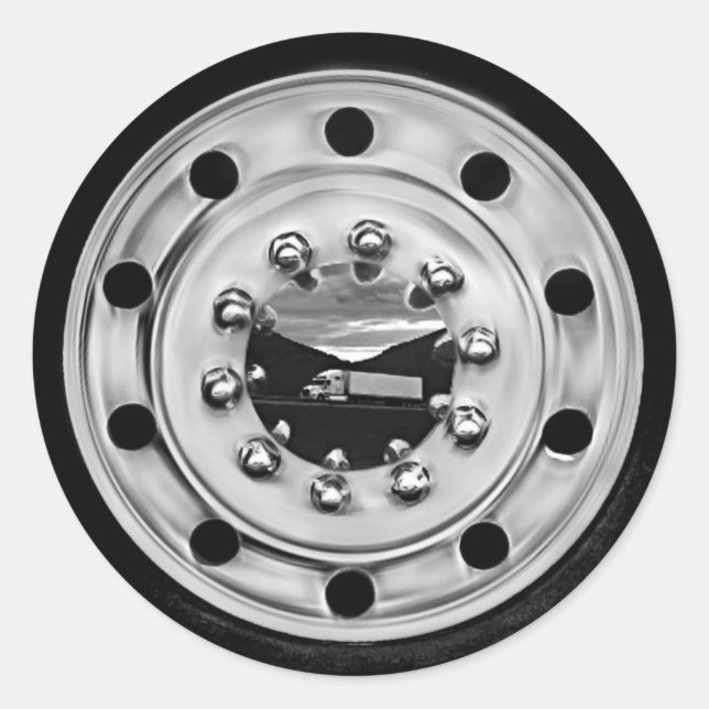 Adesivo Redondo 18 Wheelin' (Frente)