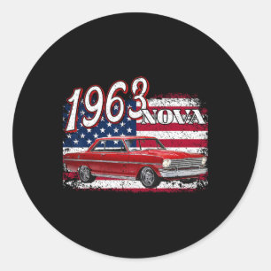 Adesivo Redondo 1963 63 Nova 2 4 De Julho Americano