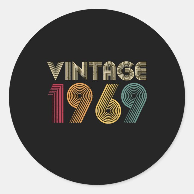 ADESIVO REDONDO 1969 54º 54 (Frente)