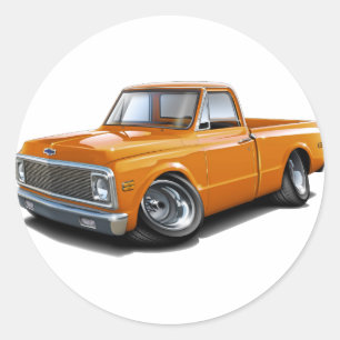 Adesivo Redondo 1970-72 Caminhão Laranja Chevy C10