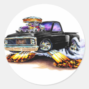 Adesivo Redondo 1970-72 Chevy C10 Black Truck
