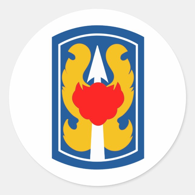 Adesivo Redondo 199.ª Brigada de Infantaria Leve (Frente)