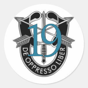 Adesivo Redondo 19.º Grupo das Forças Especiais