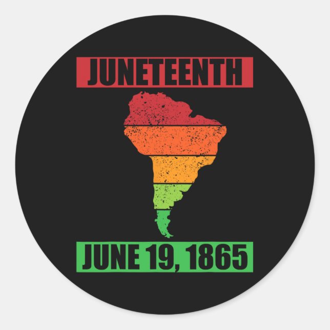Adesivo Redondo 19 de junho de 1865 - 11 de junho (Frente)