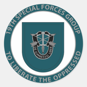 Adesivo Redondo 19o Grupo das forças especiais