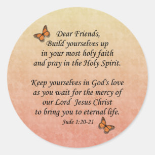 Adesivo Redondo 1:20 de Jude - fé santamente de 21 ~