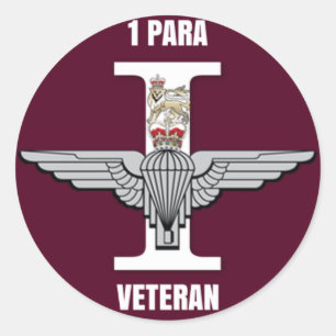 Adesivo Redondo 1 Para Paraquedas Regimento Veterano