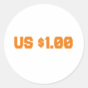 ADESIVO REDONDO 1 USD