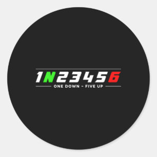 Adesivo Redondo 1N23456 Motociclista Com Desvio De Motociclista