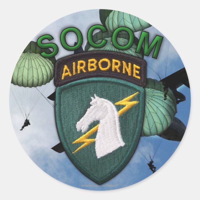 Adesivo Redondo 1ruas especiais ops usacapoc comando veterans soco (Frente)
