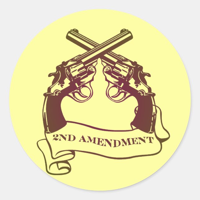 Adesivo Redondo 2ª emenda: autocolantes (Frente)