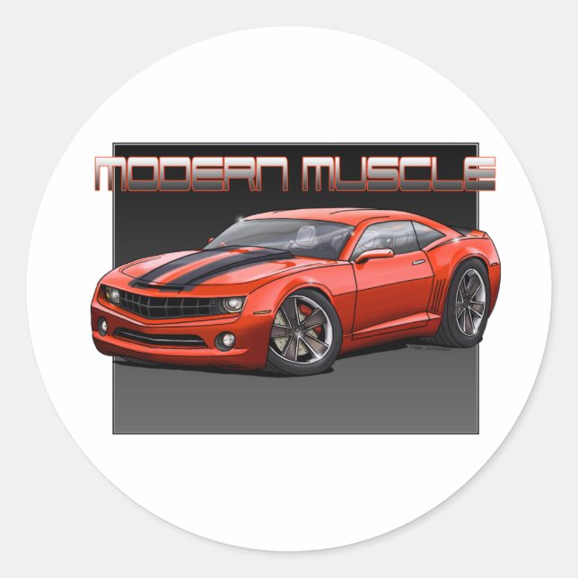 Adesivo Redondo 2010_Camaro_Orange (Frente)
