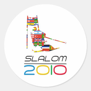 Adesivo Redondo 2010: Slalom