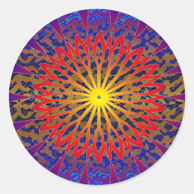 Adesivo Redondo 2011 SDC SUN Dial Chakra (Frente)