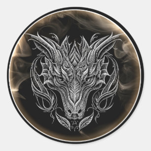 Adesivo Redondo 2024 Ano do Dragão