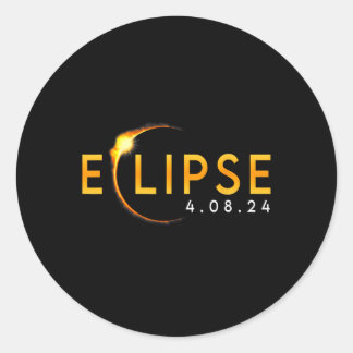 Adesivo Redondo 2024 Eclipse Solar 2024 040824 Mulheres Do Eclipse