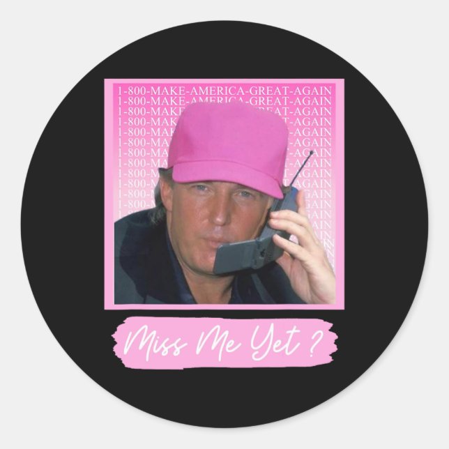 Adesivo Redondo 2024 Nope Trump 2024 Reeleição Presidente Votação (Frente)