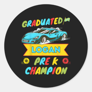 Adesivo Redondo 2026 Car Logan Personalizado Último Dia De Graduaç