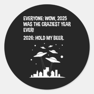 Adesivo Redondo 2026 Segura Minha Cerveja