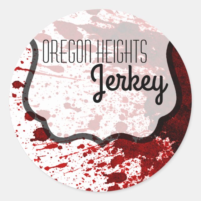 Adesivo Redondo 20 - 1,5" Business Stickers Splatter Vampir (Frente)