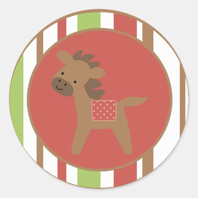 Adesivo Redondo 20 - 1,5" Envelope Animais De Criação (Frente)