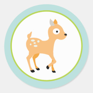 Adesivo Redondo 20 - 1,5" Envelope Animais De Florestas De Furto D