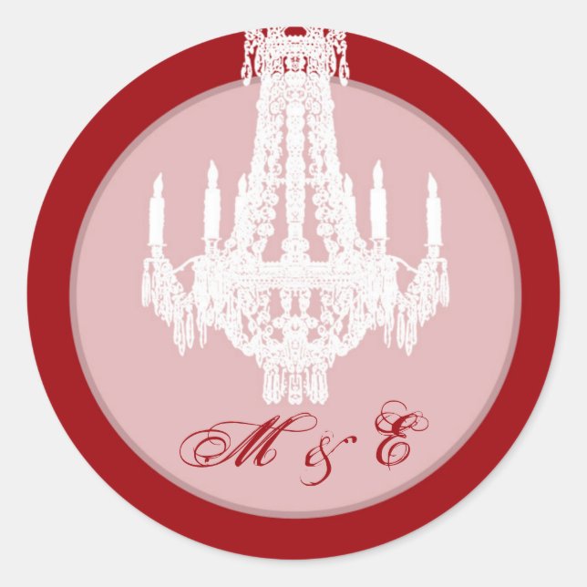 Adesivo Redondo 20 - 1.5 Envelope Cristal Cristal Chandelier Glitz (Frente)