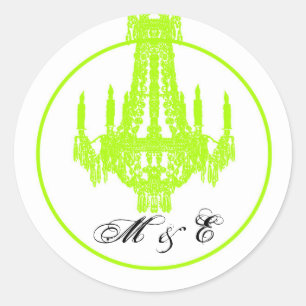 Adesivo Redondo 20 - 1.5 Envelope Cristal Cristal Chandelier Glitz