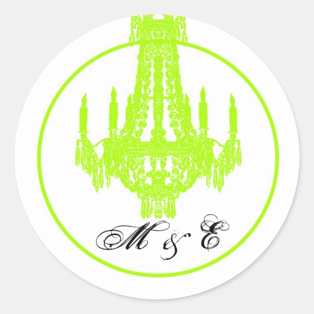 Adesivo Redondo 20 - 1.5 Envelope Cristal Cristal Chandelier Glitz (Frente)