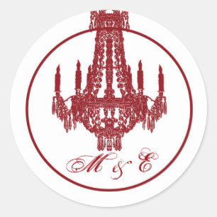 Adesivo Redondo 20 - 1.5 Envelope Cristal Cristal Chandelier Glitz