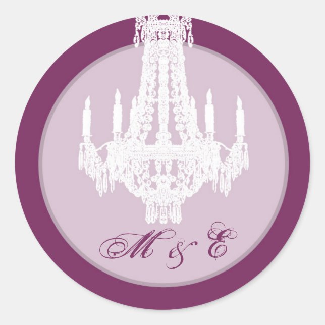 Adesivo Redondo 20 - 1.5 Envelope Cristal Cristal Chandelier Glitz (Frente)