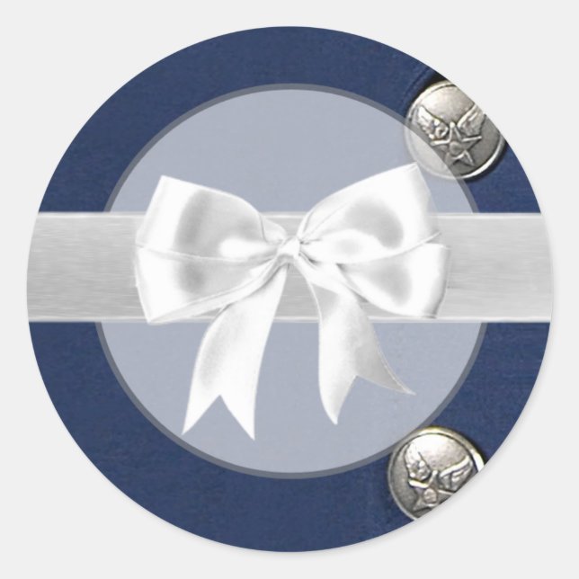 Adesivo Redondo 20 - 1.5 Envelope Força Aérea Selo Classe A Unifor (Frente)