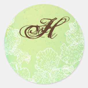 Adesivo Redondo 20 - 1.5 Envelope Primavera Hibiscus Flor