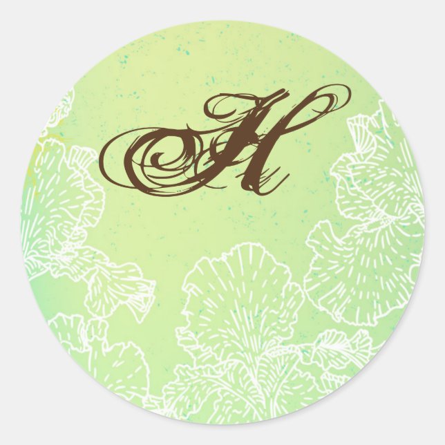 Adesivo Redondo 20 - 1.5 Envelope Primavera Hibiscus Flor (Frente)