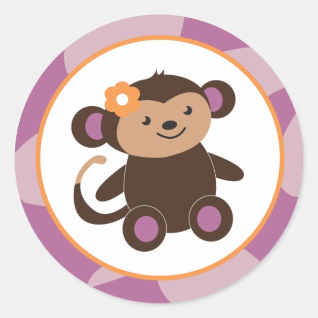 Adesivo Redondo 20 - 1,5" Envelope Purple Jacana (Frente)