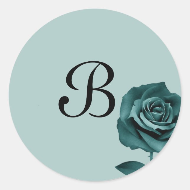 Adesivo Redondo 20 - 1.5 Envelope Rosa azul-selo (Frente)