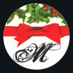 Adesivo Redondo 20 - 1.5 Envelope Seal Baughs Holly Berry Christm<br><div class="desc">Estes adesivos Monogramas Envelope Seal de 1, 5" são ambos tendências e chic. Estes belos adesivos são perfeitos para usar como selos de envelopes para terminar seus convites ou como adesivos para favores de chá de fraldas. Estes vêm em lençóis de 20. Nós temos uma linha inteira dedicada a este...</div>