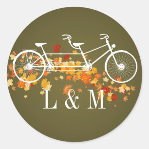 Adesivo Redondo 20 - 1.5 Envelope Seal Brown Bike Duplo