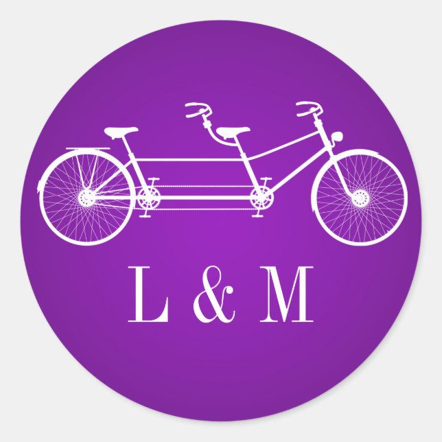 Adesivo Redondo 20 - 1.5 Envelope Seal Dupla Bike (Frente)