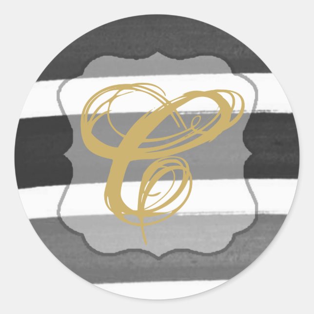 Adesivo Redondo 20 - 1.5 Envelope Seal Estirpe Preta (Frente)