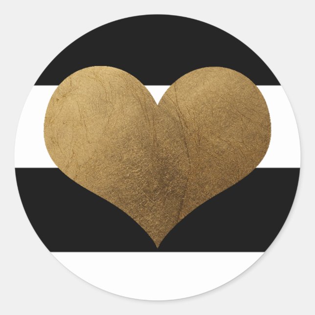 Adesivo Redondo 20 - 1,5 Envelope Seal Moderno Stripe Preto (Frente)