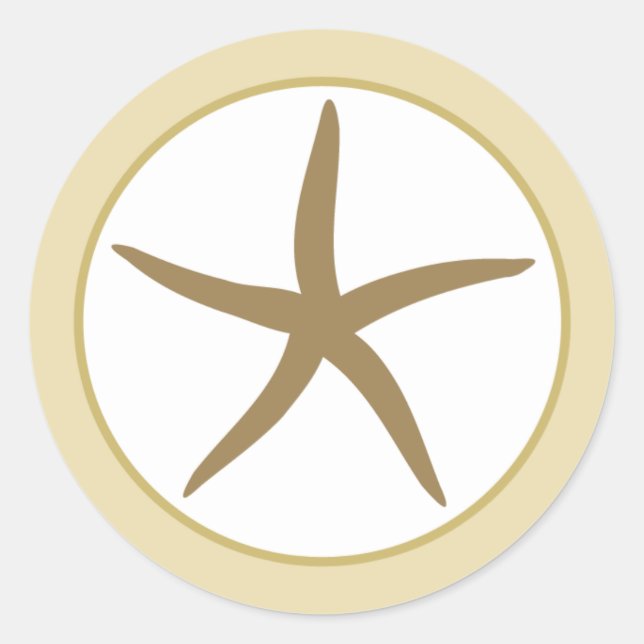 Adesivo Redondo 20 - 1,5" Envelope Seal Sandy Beach (Frente)