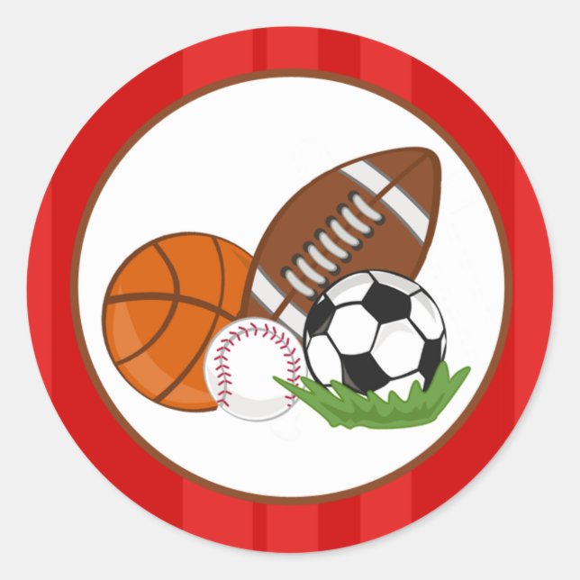 Adesivo Redondo 20 - 1,5" Envelope Selo All-Star Vermelho (Frente)