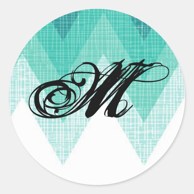 Adesivo Redondo 20 - 1.5 Envelope Selo De Maca-Chevron (Frente)