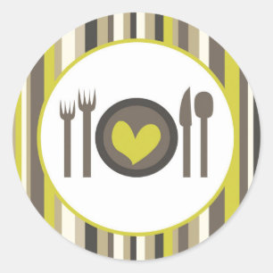 Adesivo Redondo 20 - 1.5 Envelope Selo de Prata China Silverware